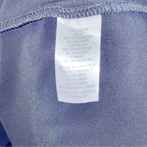 Red Black Lace Bodice Sheath Dress Sleeveless Cocktail Party - Picture 5 of 5